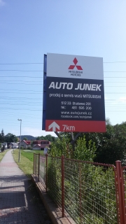 poutač Auto Junek
