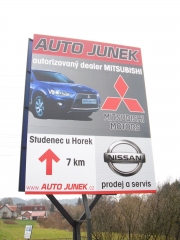 poutač Auto Junek