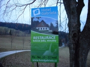 poutač Restaurace Gabriela