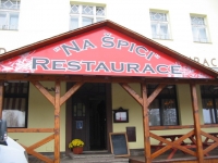 Štít restaurace Na Špici