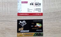 Vizitky Botta Cafe a La Petite France Vrchlabí